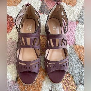 Geometric cut out sandals